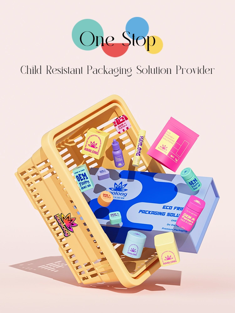 cannabis packaging set poster