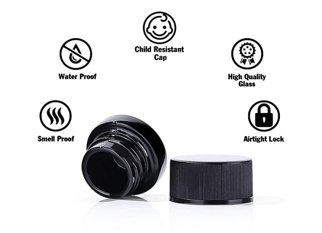 marijuana black jar