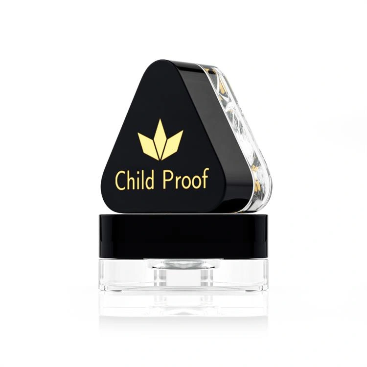 gold stamping logo concentrate jar