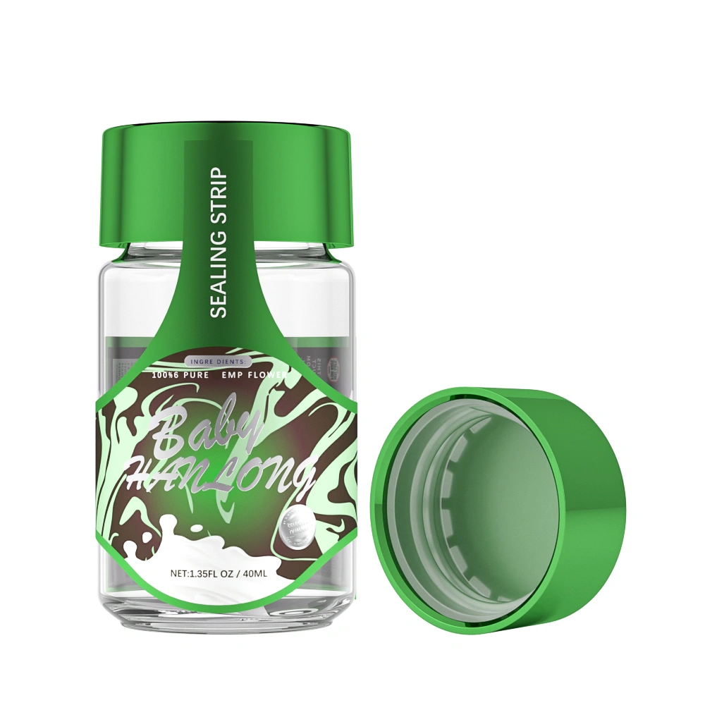 pre-roll jar with labeling