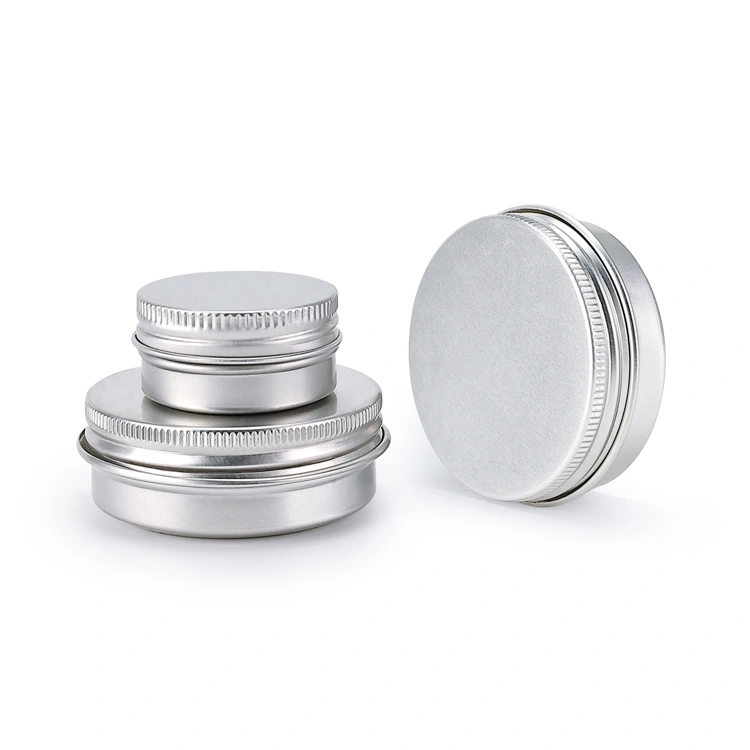 silver aluminum jar
