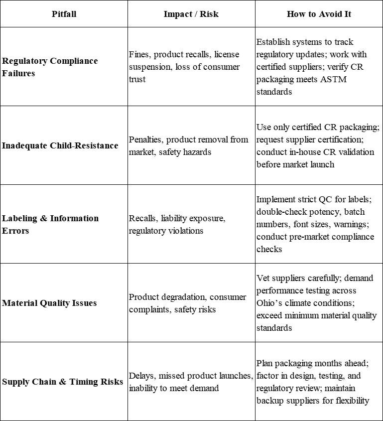 Common Packaging Pitfalls & How to Avoid Them – Ohio Cannabis Market