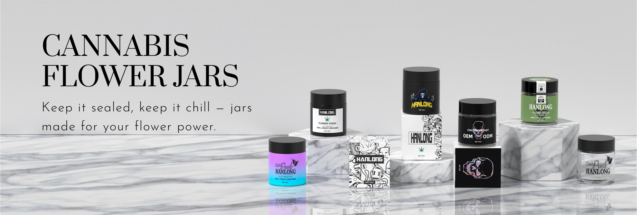 cannabis flower jar